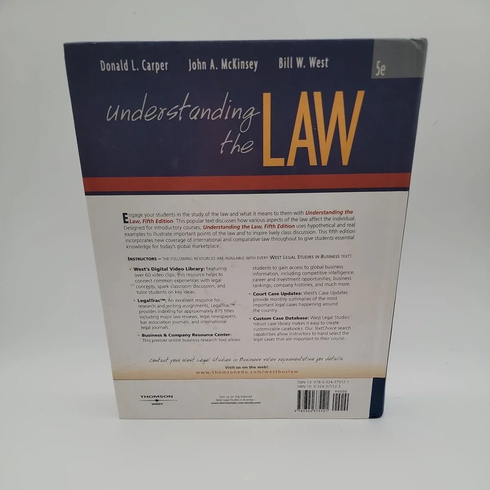 Understanding the Law Donald‎ L., West, Bill W., McKinsey, John A.